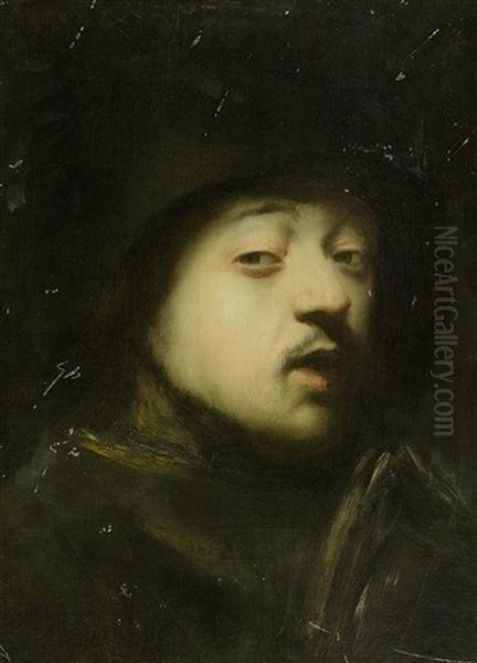Selbstbildnis Rembrandt Oil Painting by Harmenszoon van Rijn Rembrandt