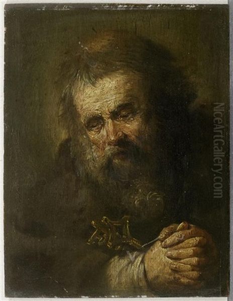 Tronie Oil Painting by Harmenszoon van Rijn Rembrandt