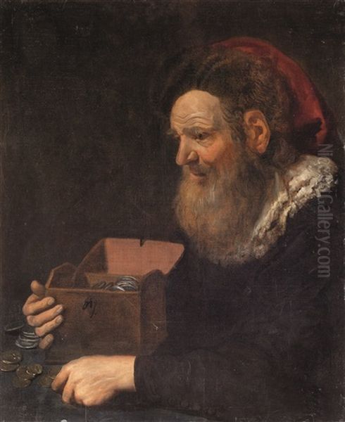 Ritratto Di Gabelliere Oil Painting by Harmenszoon van Rijn Rembrandt
