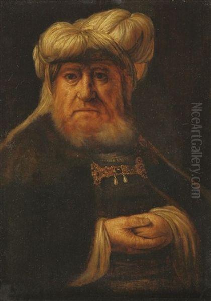 Bildnis Eines Alten Mannes Oil Painting by Harmenszoon van Rijn Rembrandt