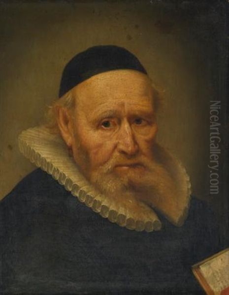 Portrait Of A Cleric Oil Painting by Harmenszoon van Rijn Rembrandt