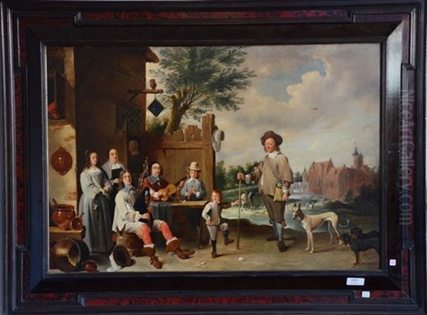Scene De Famille Oil Painting by Harmenszoon van Rijn Rembrandt