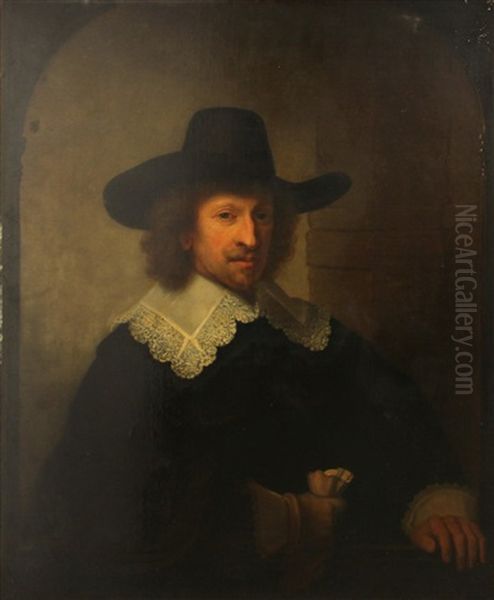 A Portrait Of Nicolas Van Bambeeck Oil Painting by Harmenszoon van Rijn Rembrandt