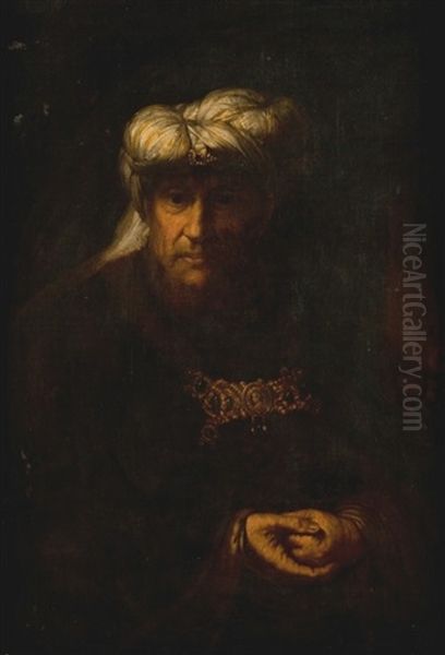 Il Re Lebbroso Uzzia (leper King Uzziah) Oil Painting by Harmenszoon van Rijn Rembrandt