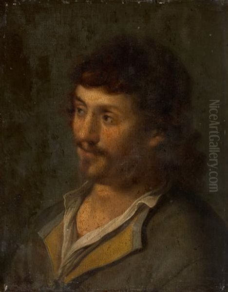 Portrat Eines Jungen Mannes (study) Oil Painting by Harmenszoon van Rijn Rembrandt