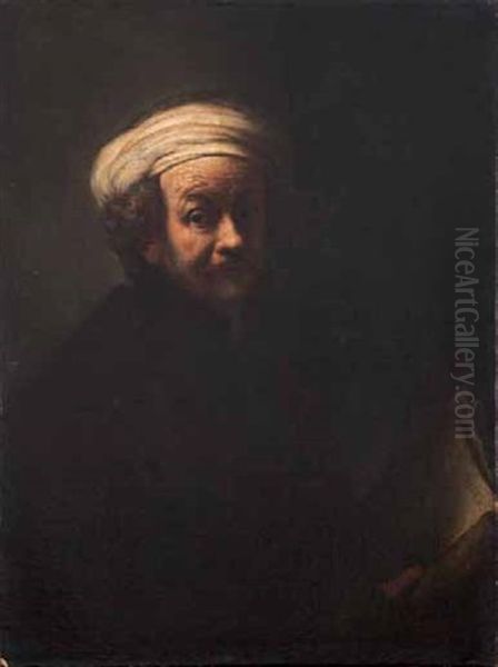 Autorretrato Oil Painting by Harmenszoon van Rijn Rembrandt