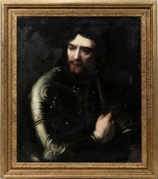 Portrait: Man In Armor Oil Painting by Harmenszoon van Rijn Rembrandt