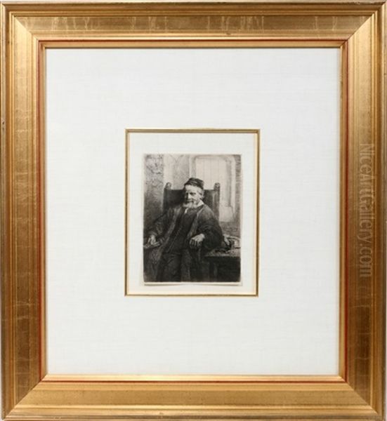 Jan Lutma Goldsmith Oil Painting by Harmenszoon van Rijn Rembrandt