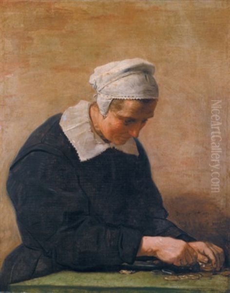Die Geldzahlerin Oil Painting by Harmenszoon van Rijn Rembrandt