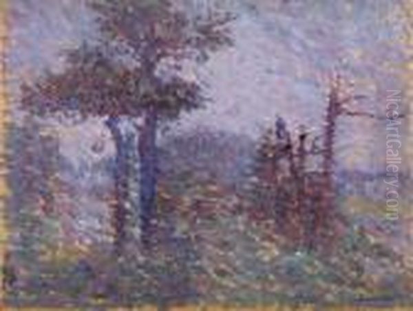 Orage Oil Painting by Ernest-Lucien Bonnotte