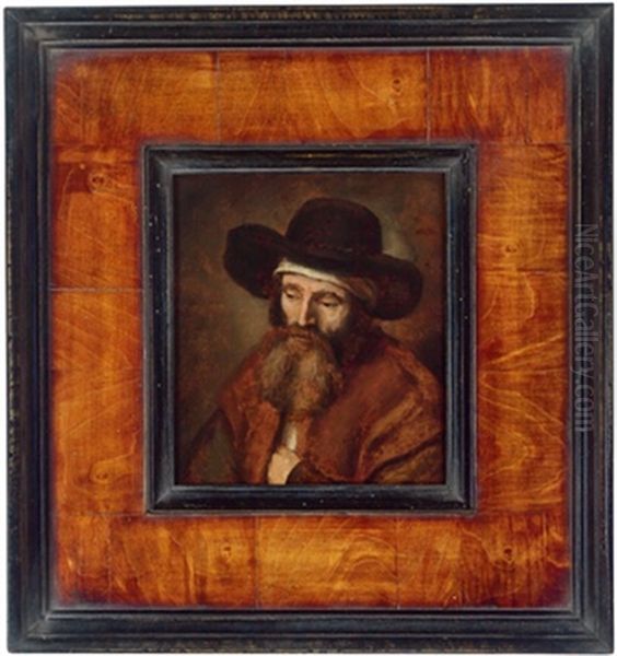 Der Mann Mit Der Stirnbinde Oil Painting by Harmenszoon van Rijn Rembrandt