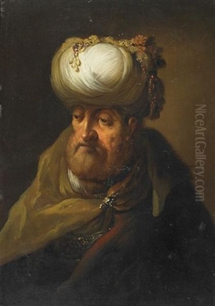 Bildnis Eines Orientalen Oil Painting by Harmenszoon van Rijn Rembrandt
