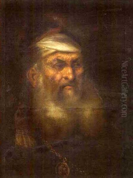 Portrait D'un Oriental Oil Painting by Harmenszoon van Rijn Rembrandt