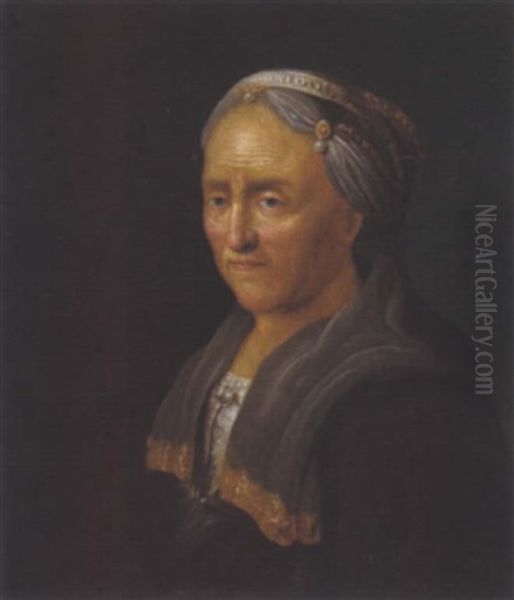 Bildnis Einer Frau Oil Painting by Harmenszoon van Rijn Rembrandt