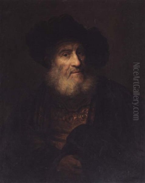 Portrait Of An Elderly Gentleman In Oriental Dress Oil Painting by Harmenszoon van Rijn Rembrandt