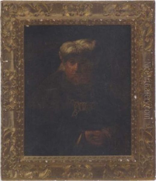 King Uzziah Stricken With Leprosy Oil Painting by Harmenszoon van Rijn Rembrandt