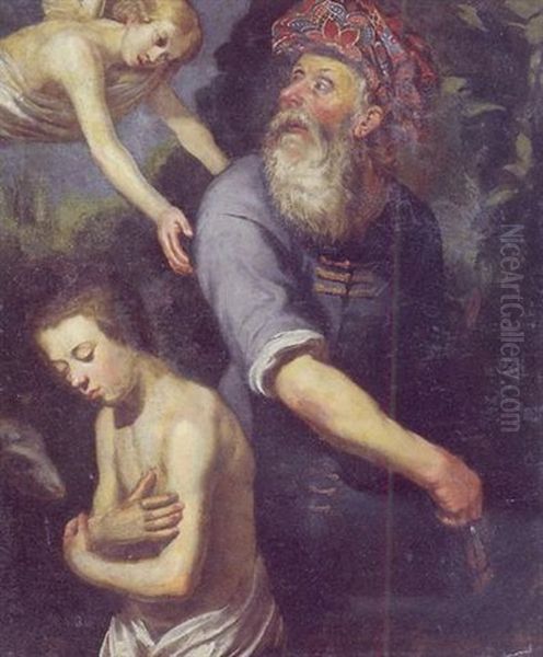 Le Sacrifice D'isaac Oil Painting by Harmenszoon van Rijn Rembrandt