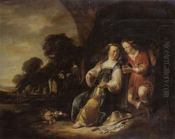 Granida Und Daifilo Oil Painting by Harmenszoon van Rijn Rembrandt