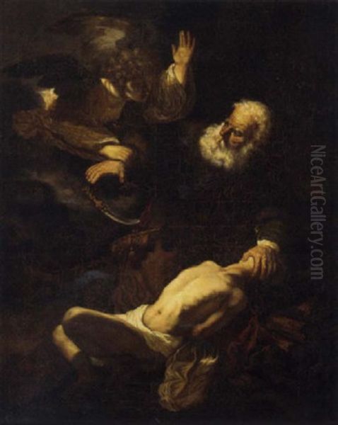 The Sacrifice Of Isaac Oil Painting by Harmenszoon van Rijn Rembrandt