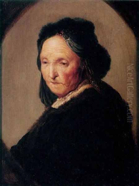 Portrait Of An Old Lady (rembrandt's Mother?) Oil Painting by Harmenszoon van Rijn Rembrandt