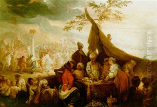 The Dance Around The Golden Calf Oil Painting by Harmenszoon van Rijn Rembrandt