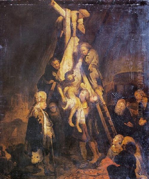 Descente De Croix Oil Painting by Harmenszoon van Rijn Rembrandt