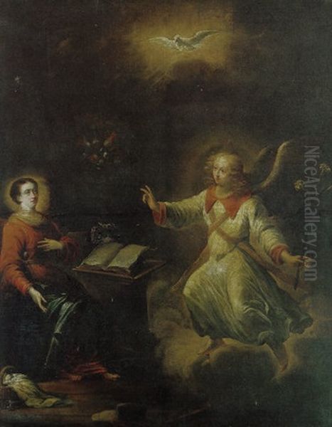 Verkundigung An Maria Oil Painting by Harmenszoon van Rijn Rembrandt
