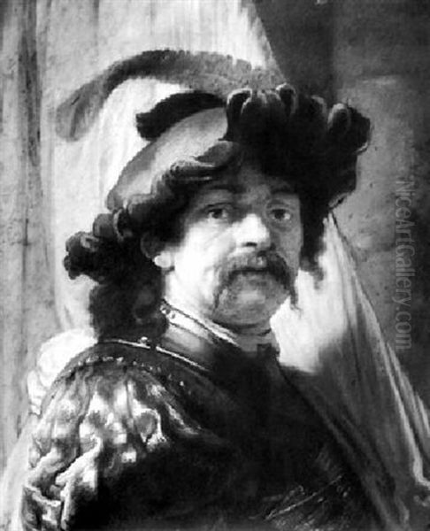 The Standard Bearer Oil Painting by Harmenszoon van Rijn Rembrandt