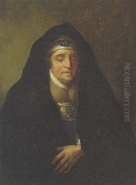 An Old Woman, Traditionally Indentified As Rembrant's Mother Oil Painting by Harmenszoon van Rijn Rembrandt
