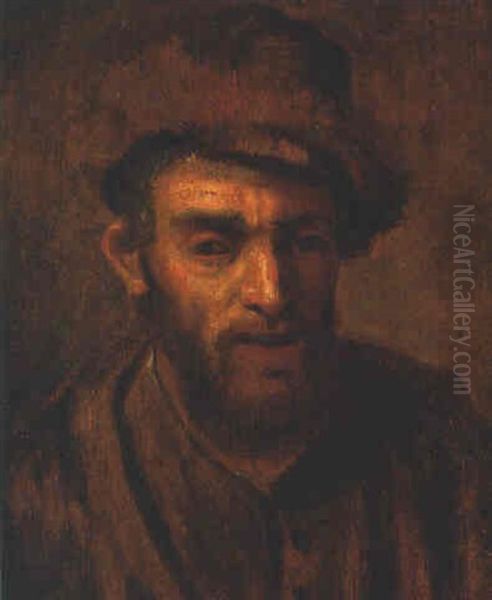 A Peasant, Head And Shoulders Oil Painting by Harmenszoon van Rijn Rembrandt
