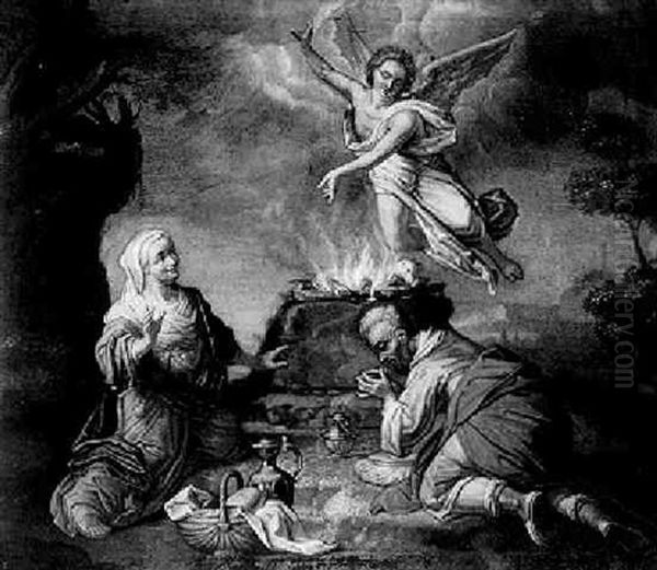 The Annunciation To Zacharias And Elizabeth Oil Painting by Harmenszoon van Rijn Rembrandt