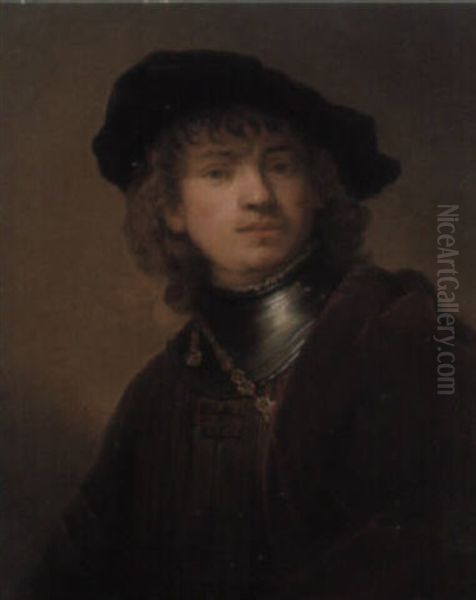 Selbstportrat Oil Painting by Harmenszoon van Rijn Rembrandt