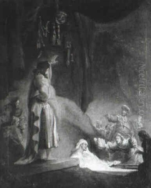 The Raising Of Lazarus Oil Painting by Harmenszoon van Rijn Rembrandt