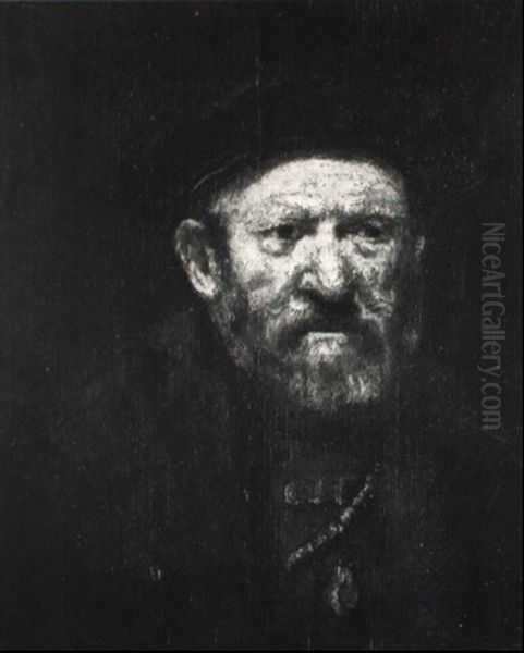 B,rtiger Mann Mit Barett Oil Painting by Harmenszoon van Rijn Rembrandt