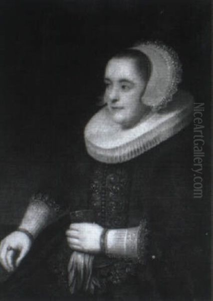 Bildnis Einer Dame Oil Painting by Harmenszoon van Rijn Rembrandt