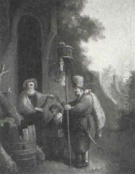 The Ratcatcher Oil Painting by Harmenszoon van Rijn Rembrandt