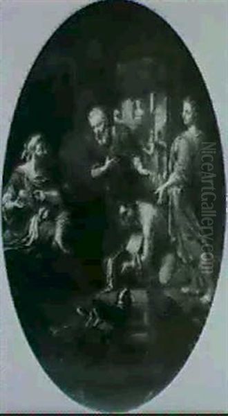 A Man Being Paid Tribute Oil Painting by Harmenszoon van Rijn Rembrandt