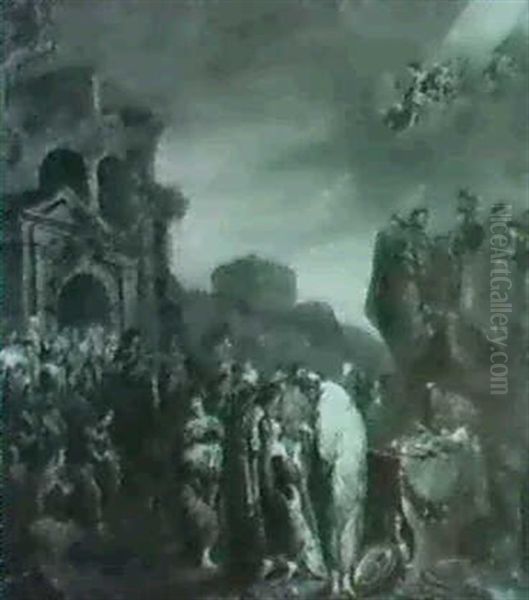 The Sacrifice Of Iphigenia. Oil Painting by Harmenszoon van Rijn Rembrandt