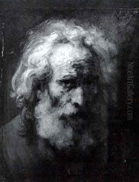 Portrait Of An Elderly Bearded Man Oil Painting by Harmenszoon van Rijn Rembrandt