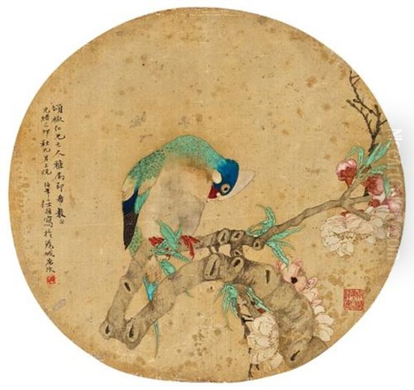 Parrot Oil Painting by Ren Bonian