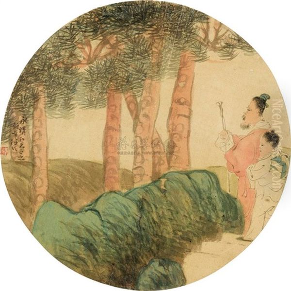 Traveling Oil Painting by Ren Bonian