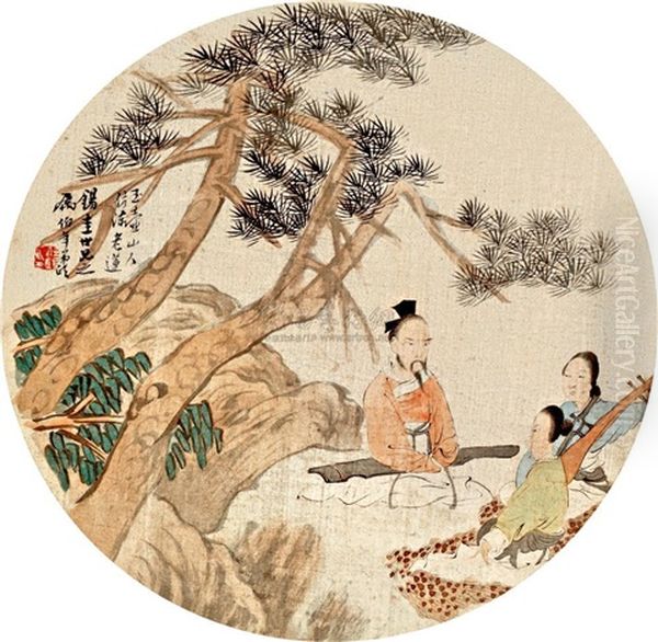 Figures Oil Painting by Ren Bonian