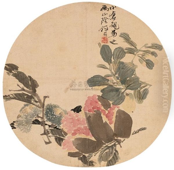 Flowers Oil Painting by Ren Bonian