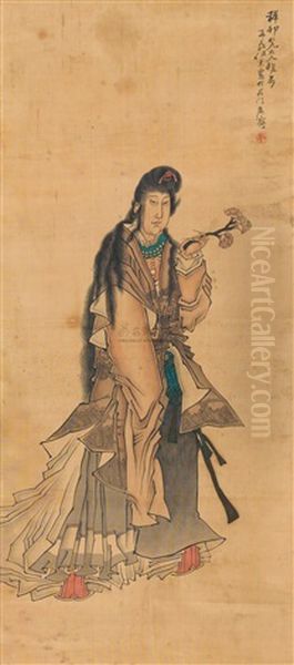 Immortal Oil Painting by Ren Xun