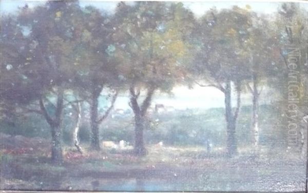 Paysage Oil Painting by Charles Edmond Renault