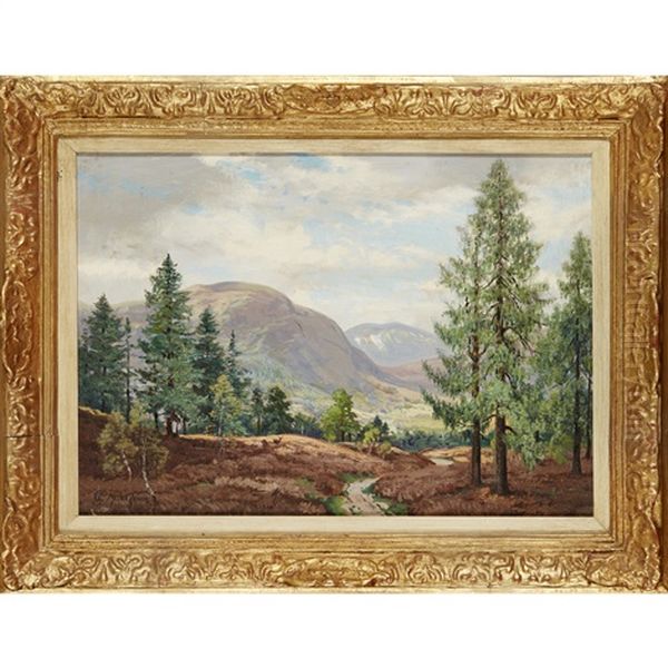Highland Landscape Oil Painting by George Melvin Rennie