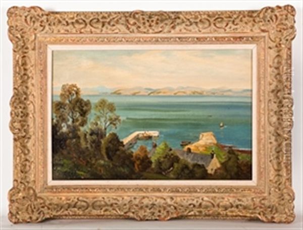 Arran Looking Towards Bute Oil Painting by George Melvin Rennie