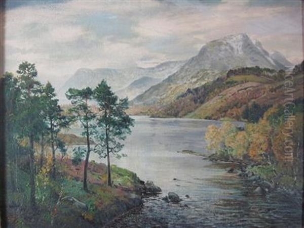 Loch Affric Oil Painting by George Melvin Rennie