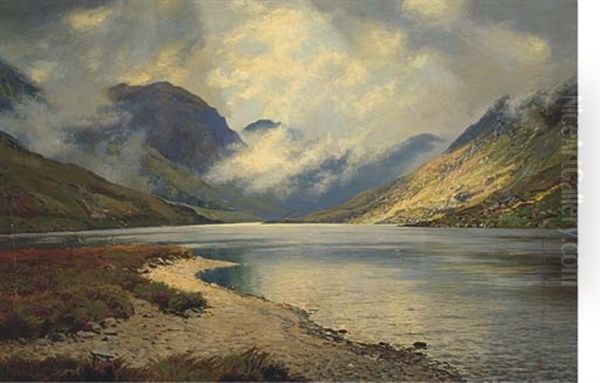 Loch Callendar (+ A Loch Landscape; Pair) Oil Painting by George Melvin Rennie