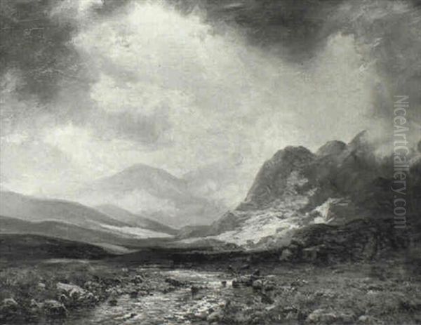 In The Highlands Oil Painting by George Melvin Rennie
